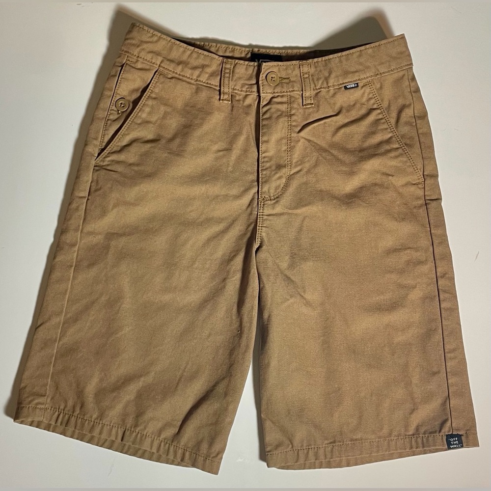 Vans Boys Relaxed Fit Khaki Shorts